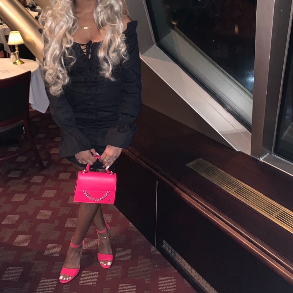 Black off the shoulder Fashion Nova dress